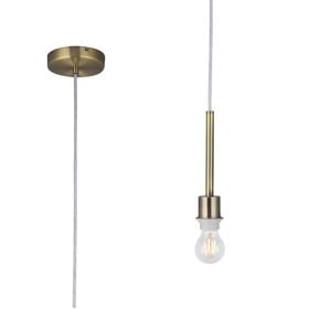 D0334  Baymont Pendant 1 Light Antique Brass